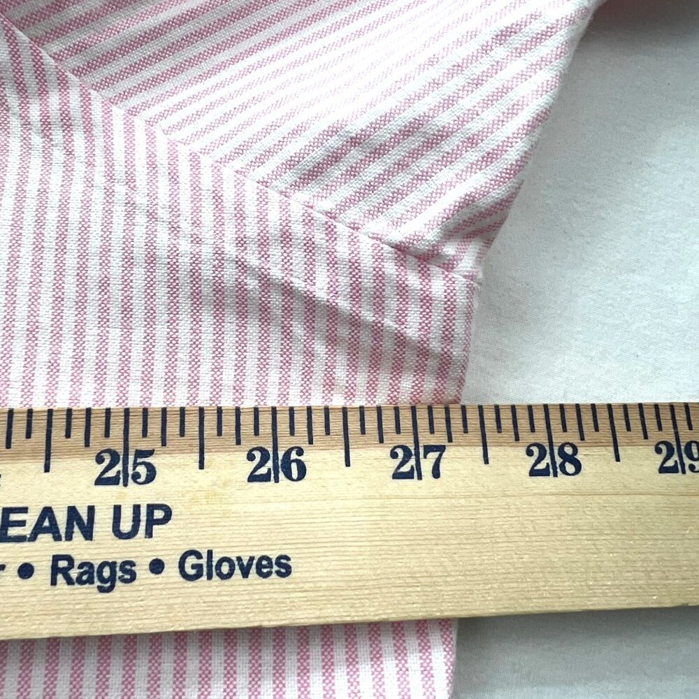 Ralph Lauren Mens Shirt XL Classic Fit Flesh Pony Striped Button Up Short Sleeve - Picture 8 of 9